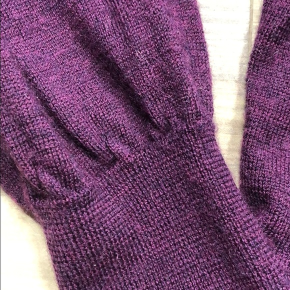 Badgley Mischka 100% Merino Wool purple Sweater - Sz L - Picture 7 of 15